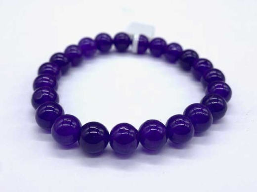 8Mm Jade, Purple Bracelet for Sensitive Empaths