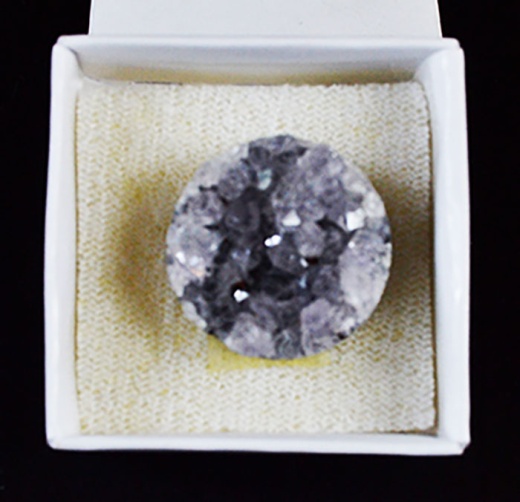 1" Amethyst Circle Druse Cabochon
