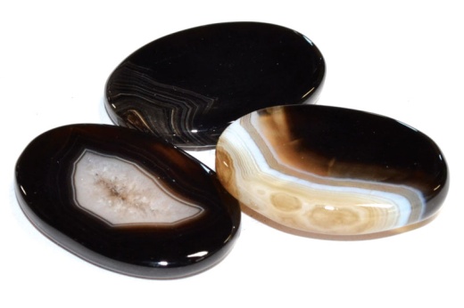 Onyz, Black Worry Stone - Natural Healing Properties for Anxiety Relief