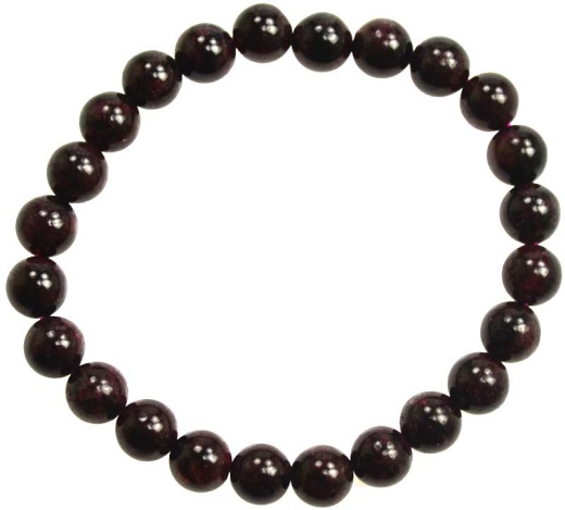 8Mm Garnet Bracelet