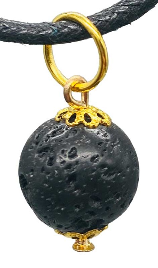 1/2" Lava Rock Pendant