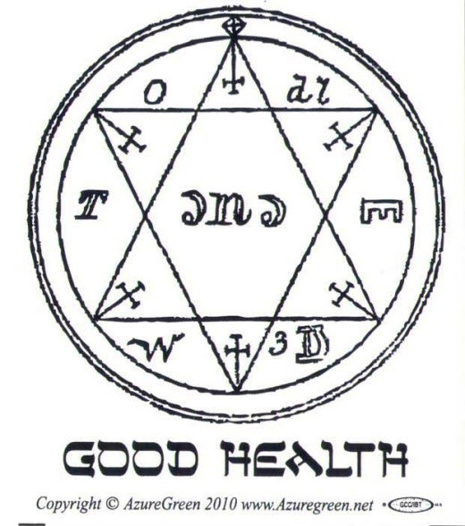 Good Health Bumper Sticker - Unique Magical Seal Design