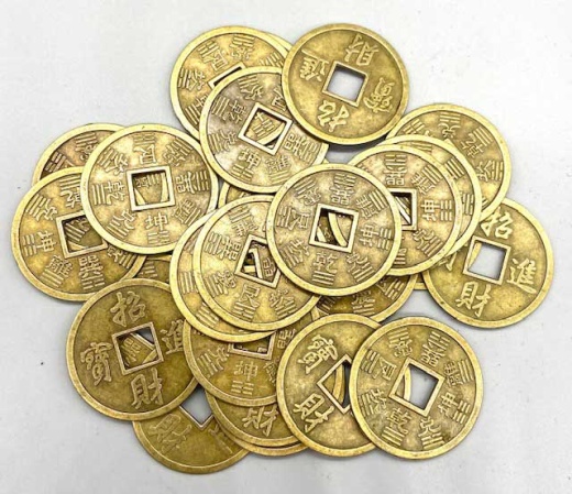 Set of 25 I Ching Coins - Wealth and Abundance Symbol