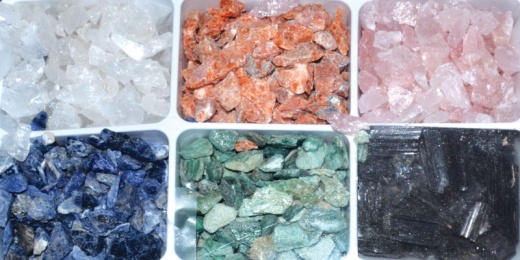6 Piece Untumbled Stones Set 5 Lb