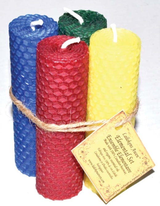 4 1/4 Elemental Set Lailokens Awen Candle