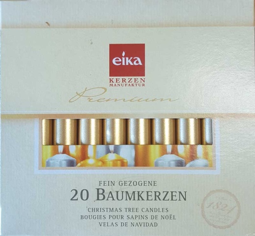 1/2" Gold Chime Candle 20 Pack