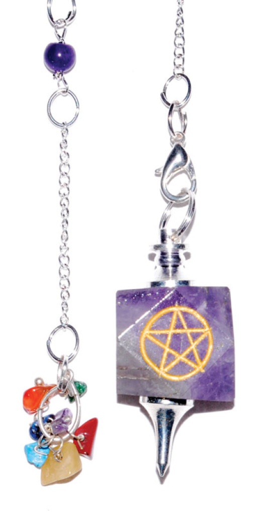 Amethyst Chakra Pentagram Pendulum