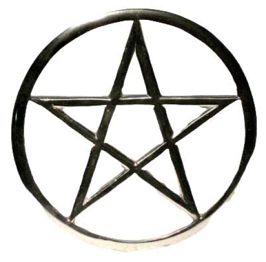 Cut-Out Pentagram Altar Tile 5 3/4"