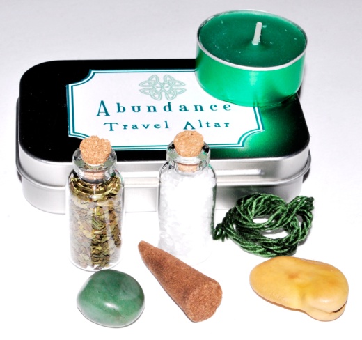 Abundance Travel Altar - Portable Ritual Kit for Prosperity and Positivity