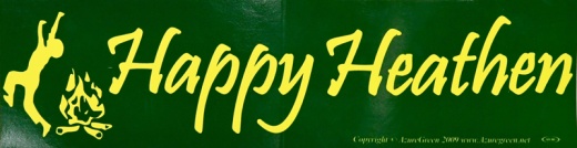 Happy Heathen Bumper Sticker