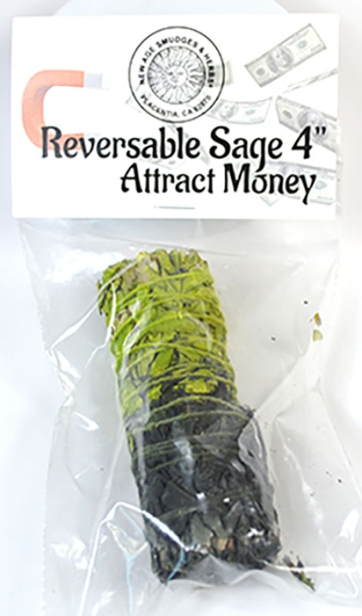 4" Attract Money Reversible Smudge Stick