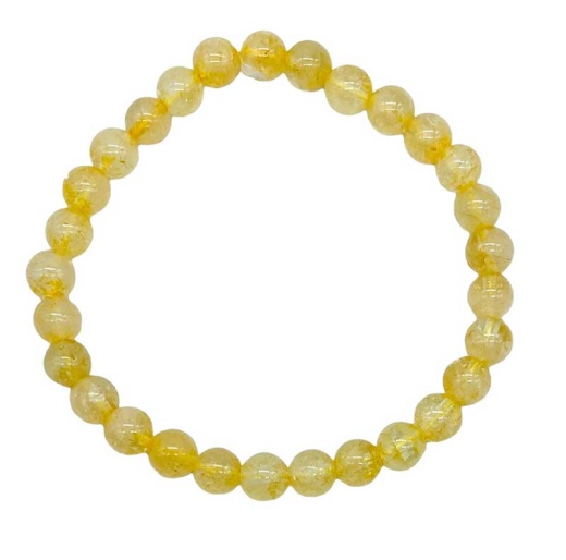 6Mm Citrine Bracelet - Attract Abundance and Wealth