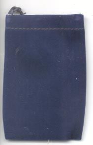 Blue Velveteen Bag for Spell Sachets and Mojo Bags