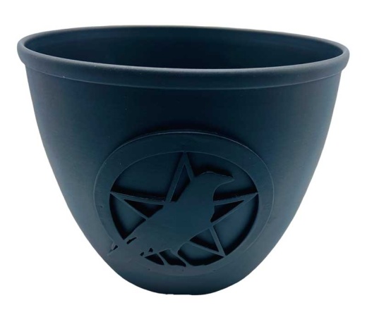 Pentagram & Bird Candle Holder - 3 1/2" Wide