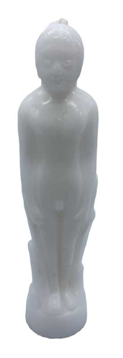 White Male Candle for Purity and New Beginnings