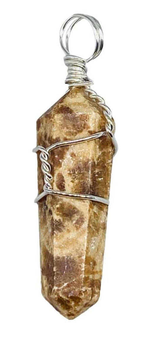 Aragonite Wire Wrapped Point Pendant - Set of 5