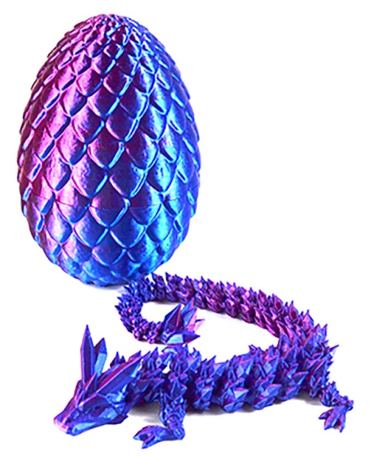 Purple Dragon Egg (3D Printed)