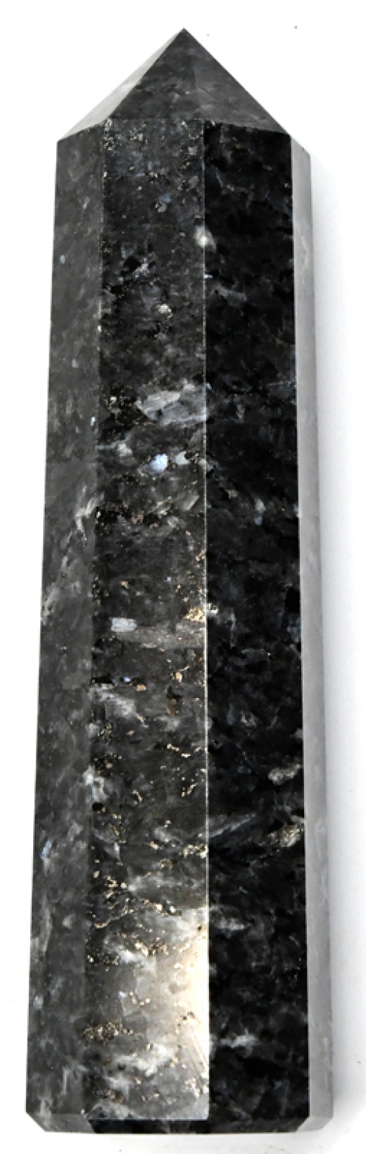 7+ Larvikite Obelisk from India - Natural Protection and Grounding Stone