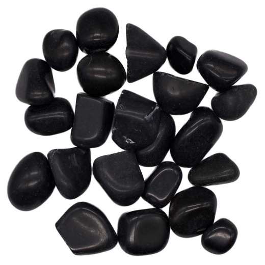 Black Tourmaline Tumbled Stones - 1 Lb Approximate Weight
