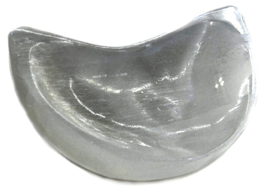 4" Selenite Half Moon Bowl for Good Luck and Protection