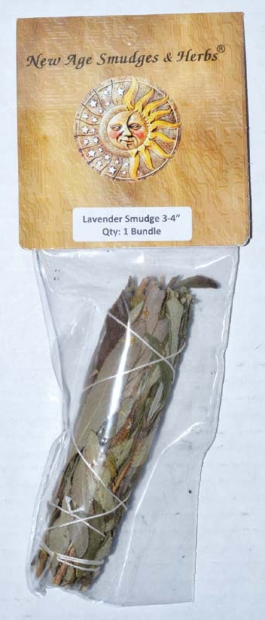 4" Lavender Smudge Stick - Blessing and Banishing for a Peaceful Space