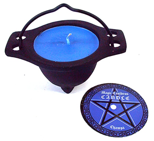 Nag Champa Candle In Cauldron - Mystical Magic for Your Home
