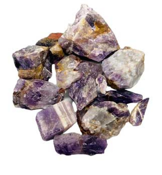 1 Lb Amethyst Untumbled Stones - Stone of Peace