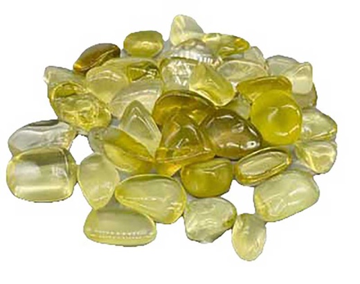 1 Lb Topaz Lemon Tumbled Stones - Unlock the Power of Emotional Healing