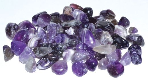 1 Lb Amethyst Tumbled Chips 3-6Mm