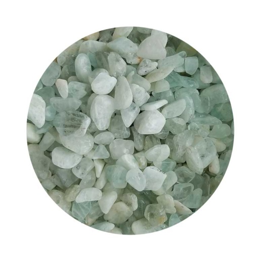 1 Lb Aquamarine Tumbled Stones from Brazil - Healing Stones for Emotional Balance