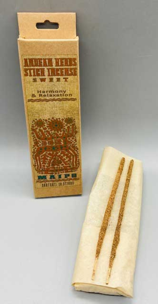 Harmony & Relaxation Incense Stick 10 Pack - 100% Natural Andean Herbs