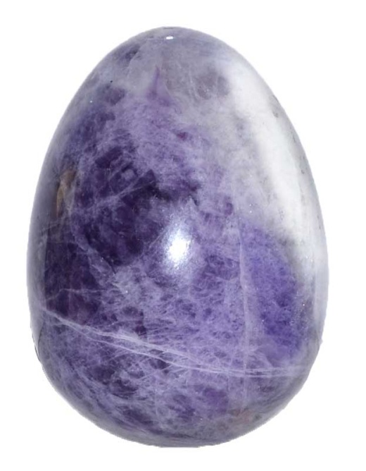 2" Amethyst Chevron Egg