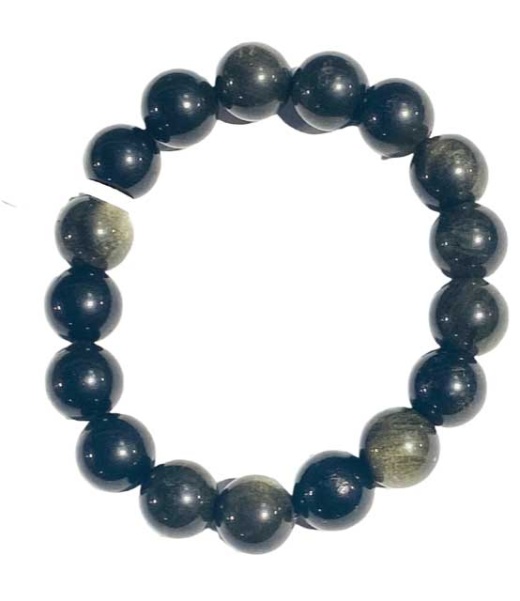 12Mm Obsidian Golsheen Bracelet