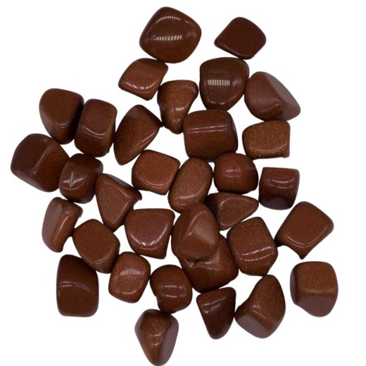 1 Lb Red Goldstone Tumbled Stones