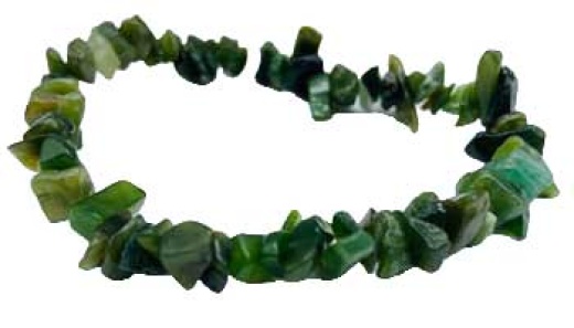 Nephrite Jade Chip Bracelet - Balance Your Heart Chakra Energy