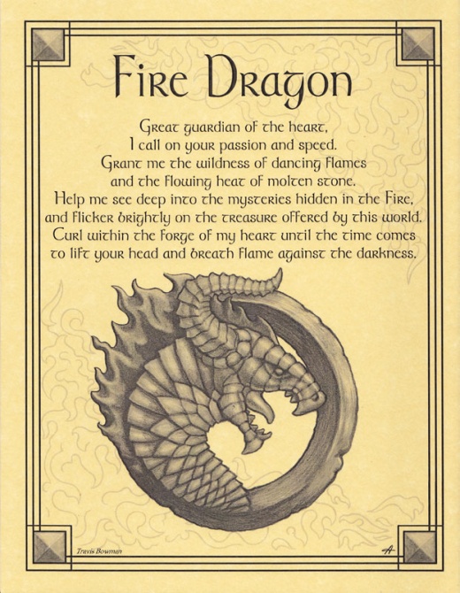 Fire Dragon Poster