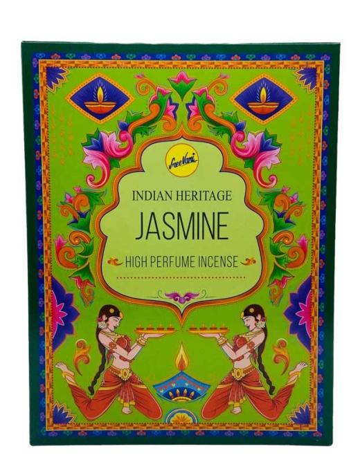 Indian Heritage Jasmine Incense Sticks - 15 Gm Premium Quality