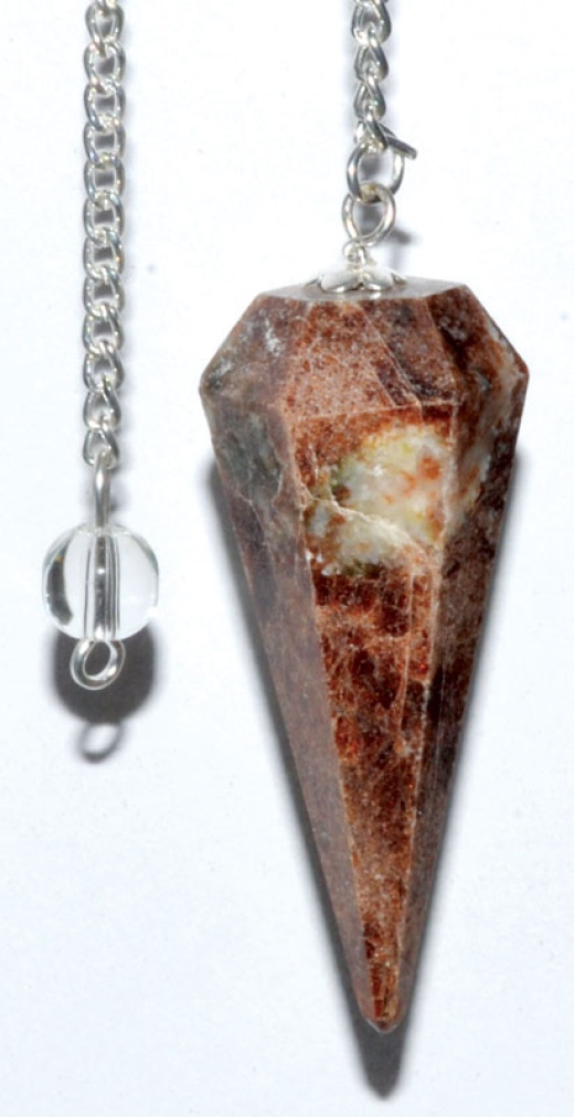 6-Sided Garnet Pendulum