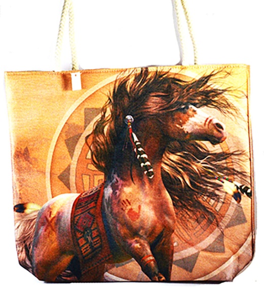 17" X 17" Horse Tote Bag