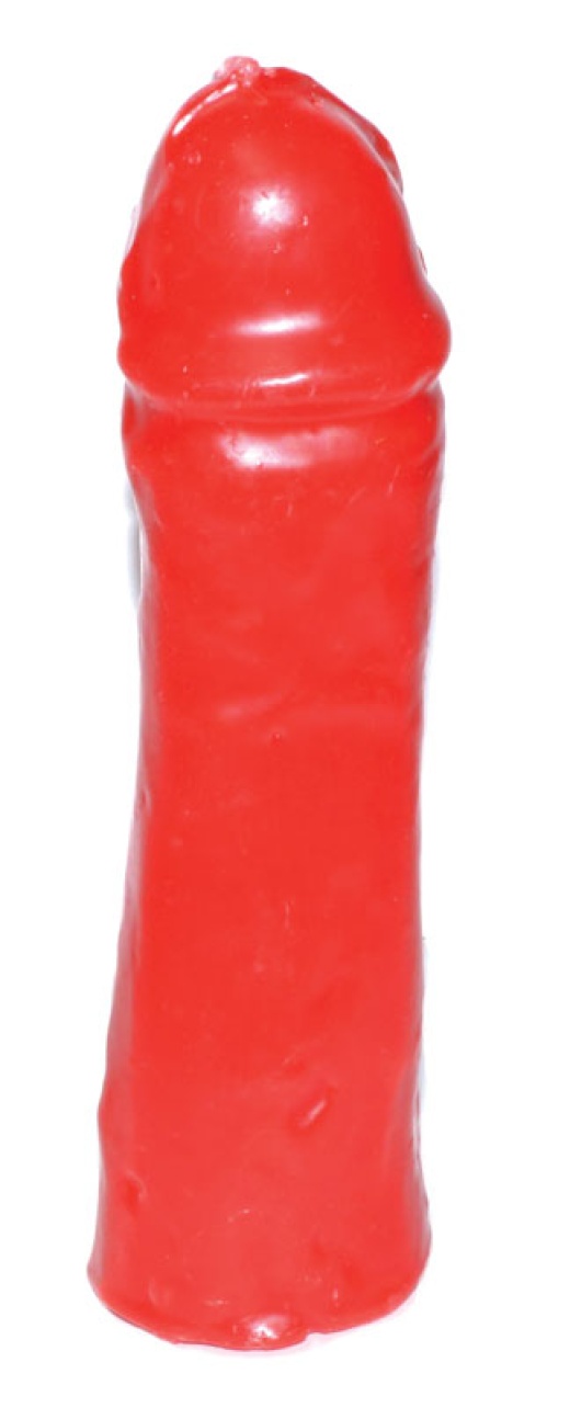 6 1/2" Red Male Gender Candle