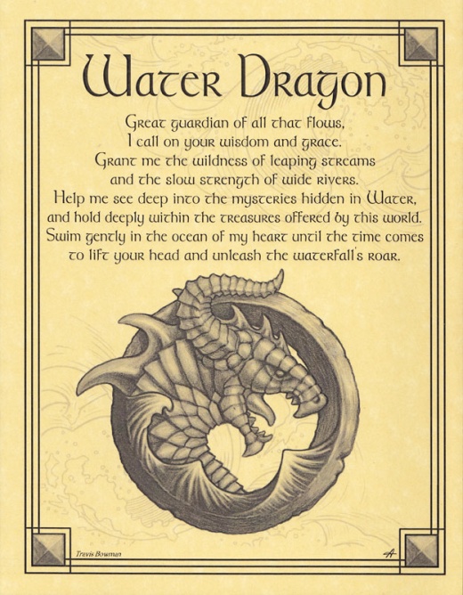 Water Dragon Poster