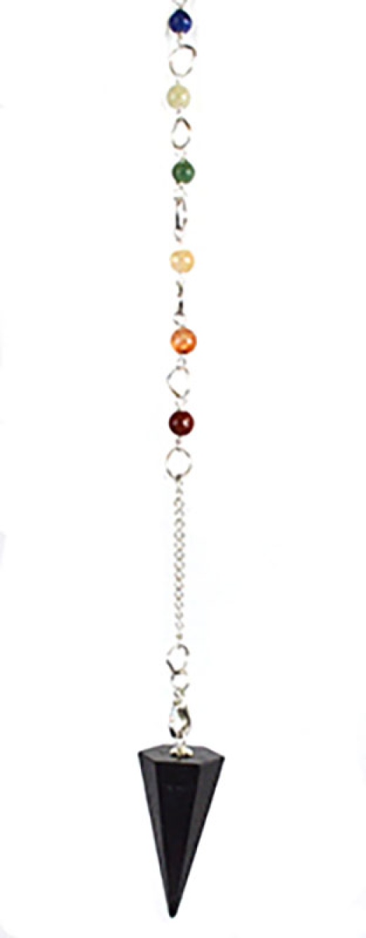 6-Sided Shungite Chakra Pendulum