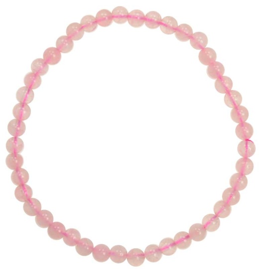 4Mm Rose Quartz Stretch Bracelet