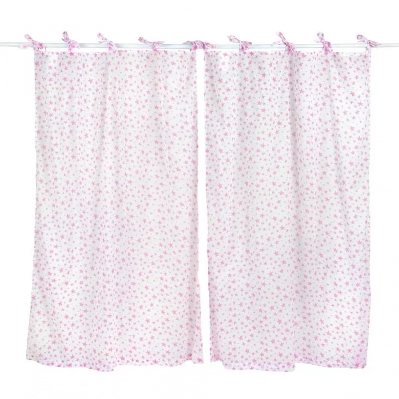 Buy Pink Star Curtains Online - Baby Bedding Design