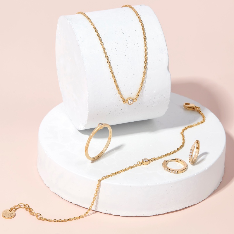 Coco Gold Vermeil Diamond Necklace - Gold