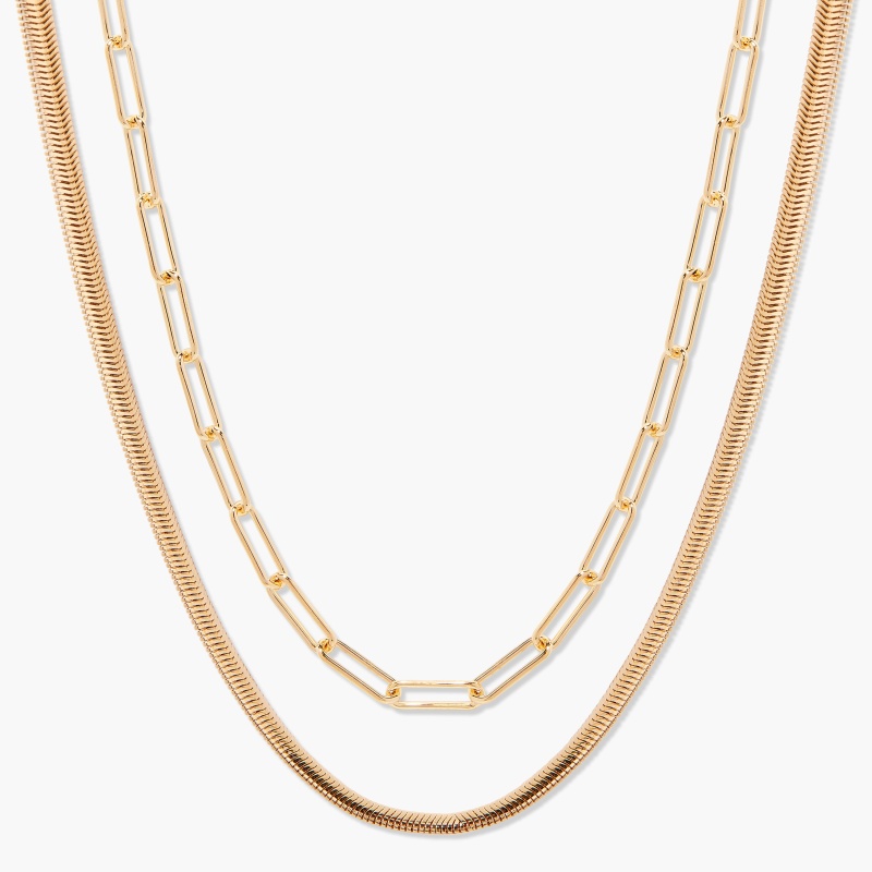Colette Chain Layering Set - Gold