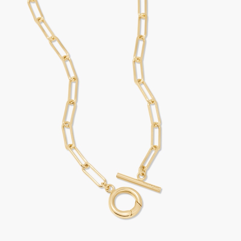Colette Charm Toggle Necklace - Gold
