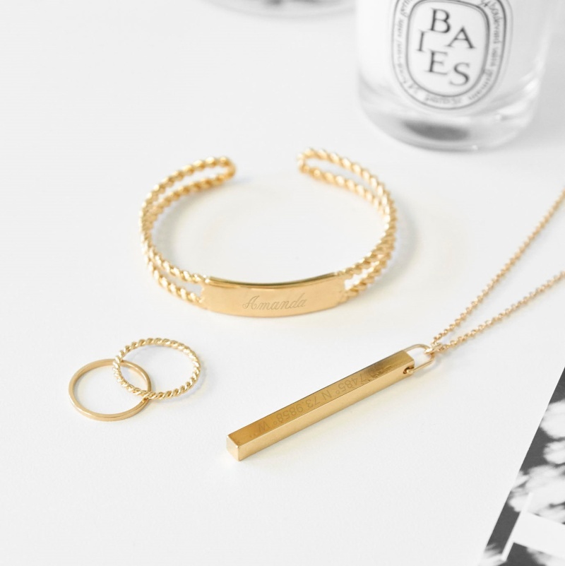 Coordinate Vertical Bar Necklace