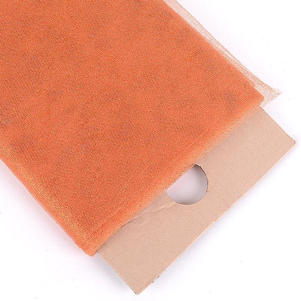 Orange - Premium Glitter Tulle Fabric ( 54 Inch | 10 Yards )