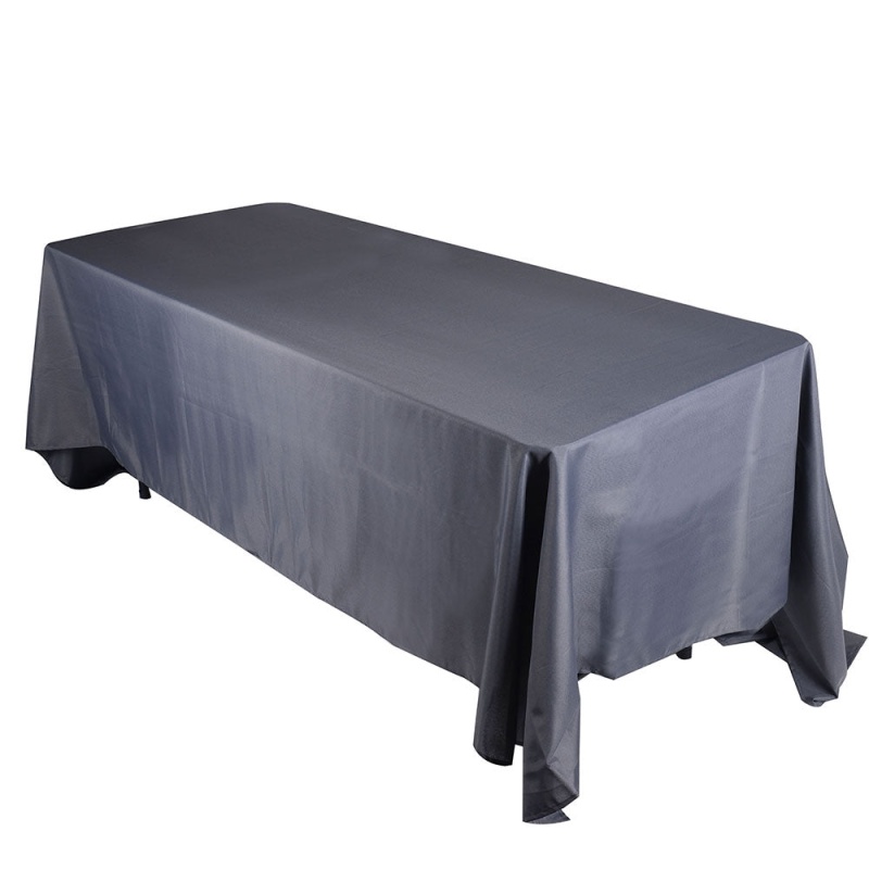 Charcoal- 70 X 120 Rectangle Polyester Tablecloths - ( 70 Inch X 120 Inch )